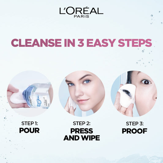 ماء ميسيلار مرطب 3 في 1 من لوريال باريس (L'Oréal Paris Moisturizing Micellar Water 3-in-1)،