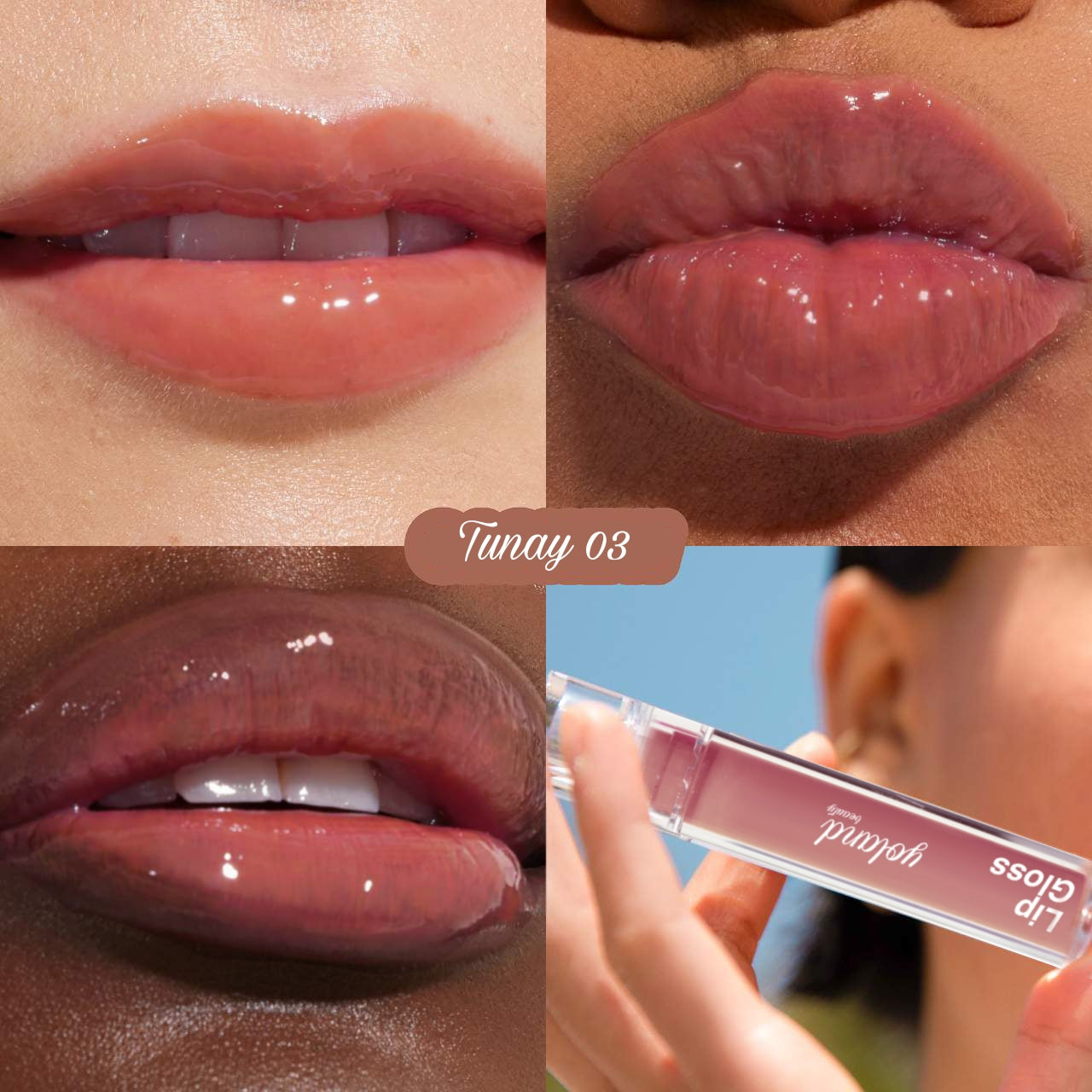 ملمع شفاه يولاند بيوتي (Yoland Beauty)  توناي (Tunai)، قلوس شفايف