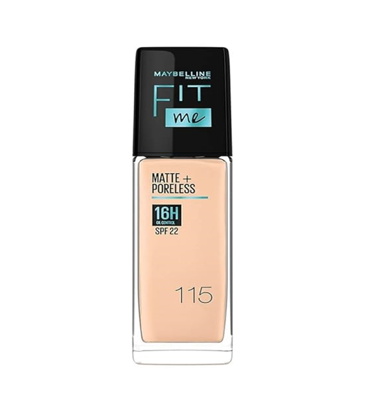كريم الأساس مايبلين 30مل Fit Me Matte & Poreless - Glass