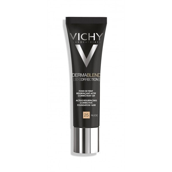 Vichy Dermablend 3D Correction Foundation باللون 45 Gold، كريم أساس سائل مصحح للبشرة مصمم لتوفير تغطية