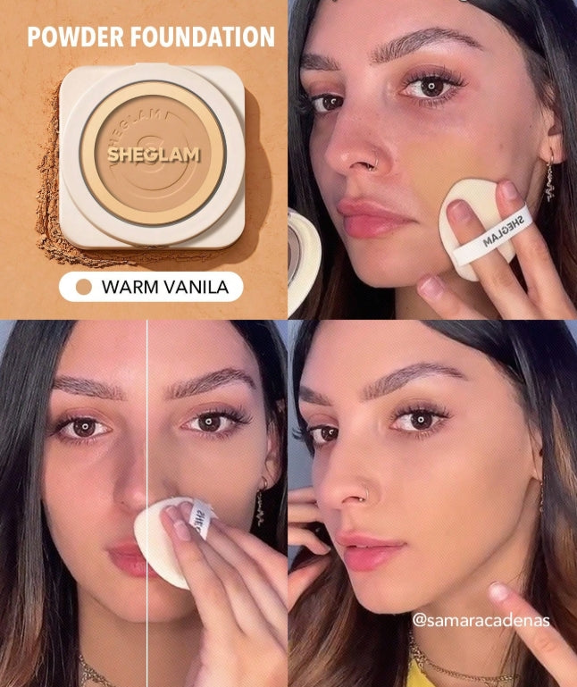 بودرة مضغوطة ناعمة  بودرة أساسSHEGLAM
