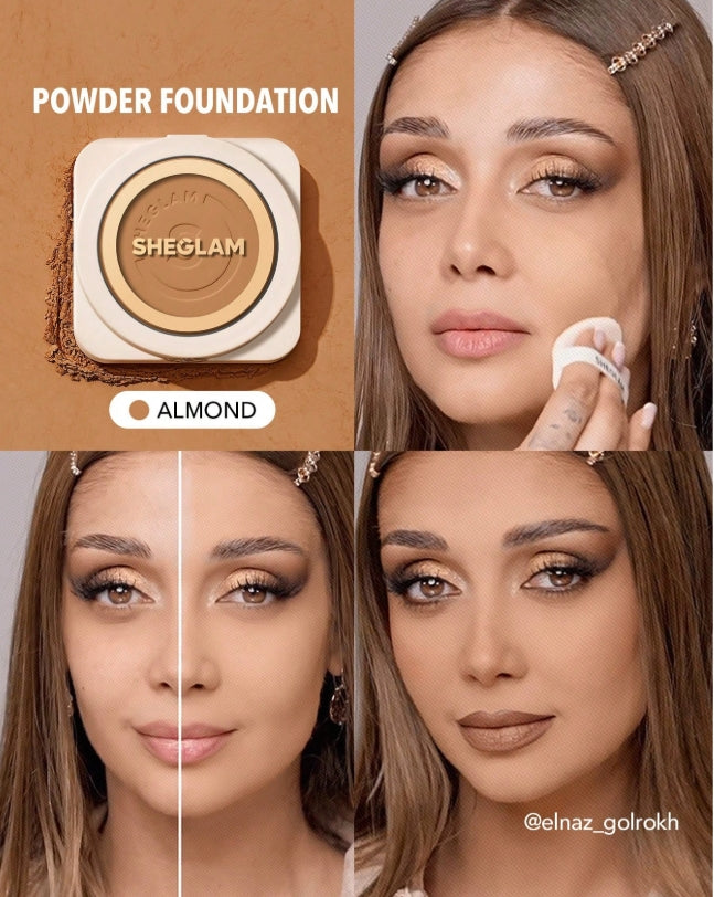 بودرة مضغوطة ناعمة  بودرة أساسSHEGLAM