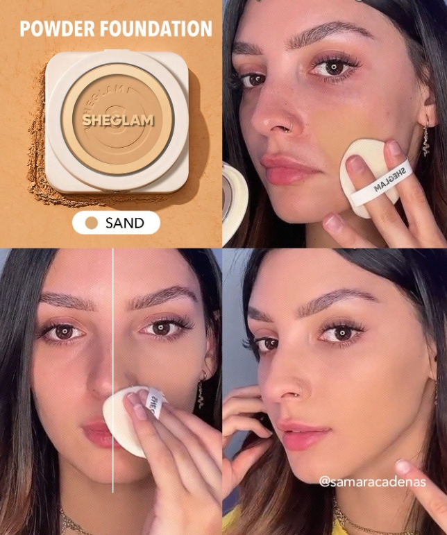بودرة مضغوطة ناعمة  بودرة أساسSHEGLAM