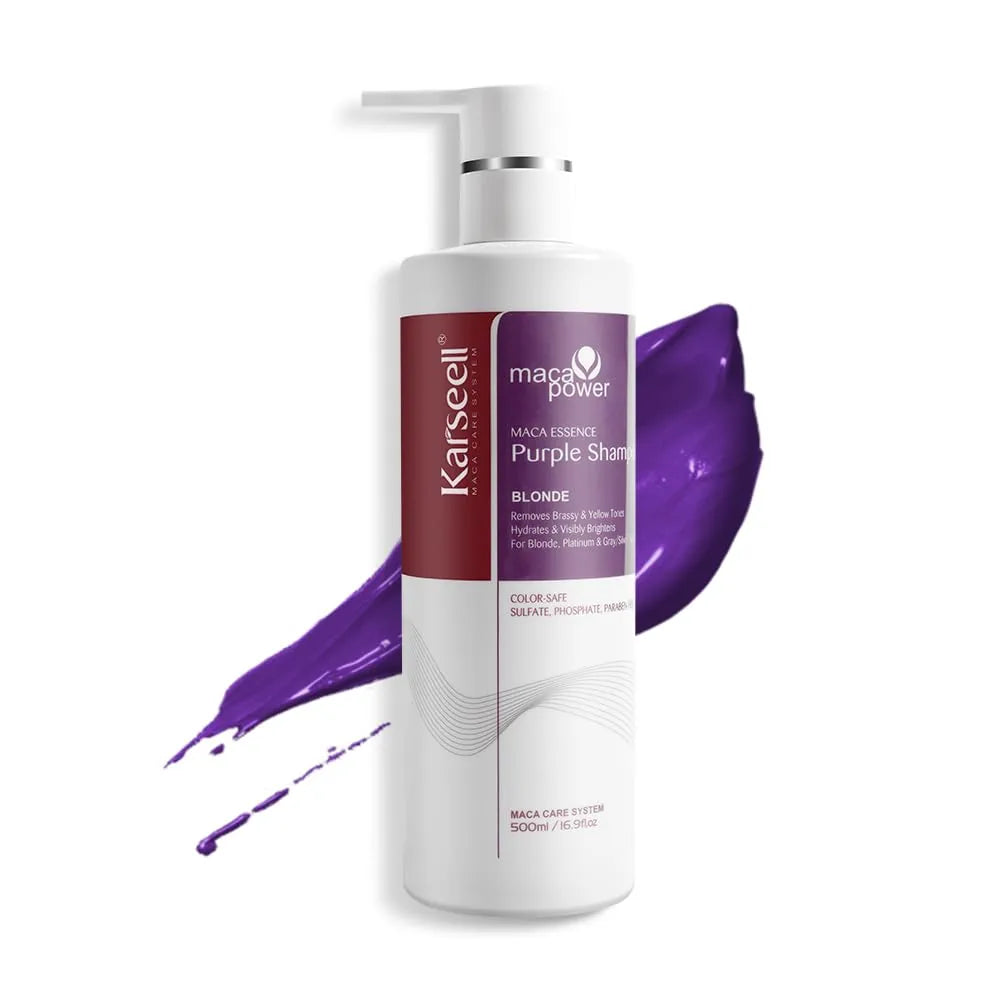 شامبو كارسيل بيربل الأرجواني 500مل Karseell Maca Power Essence Purple Shampoo