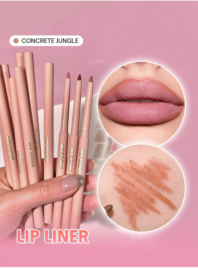 SHEGLAM قلم تحديد الشفاه So Lippy-قلم تحديد الشفاه الكريمي غير اللامع القرمزي، ذو صبغة عالية