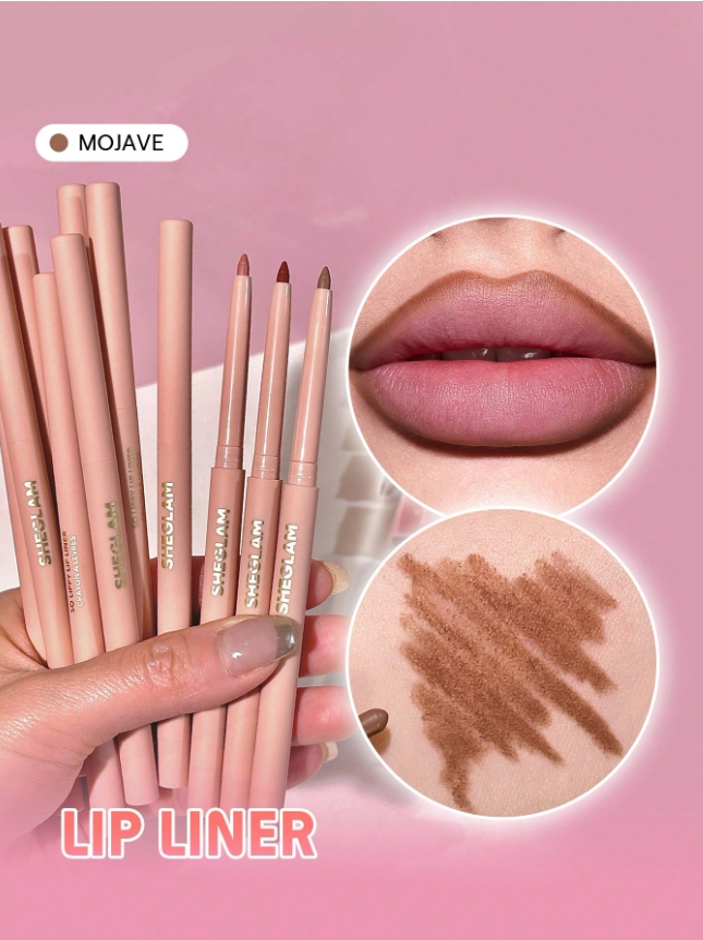 SHEGLAM قلم تحديد الشفاه So Lippy-قلم تحديد الشفاه الكريمي غير اللامع القرمزي، ذو صبغة عالية