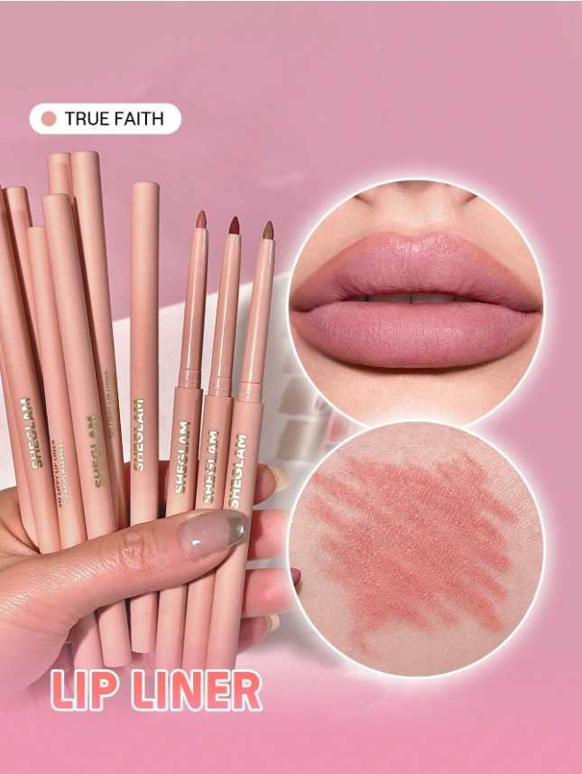 SHEGLAM قلم تحديد الشفاه So Lippy-قلم تحديد الشفاه الكريمي غير اللامع القرمزي، ذو صبغة عالية