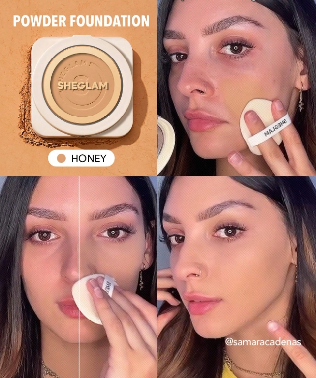 بودرة مضغوطة ناعمة  بودرة أساسSHEGLAM