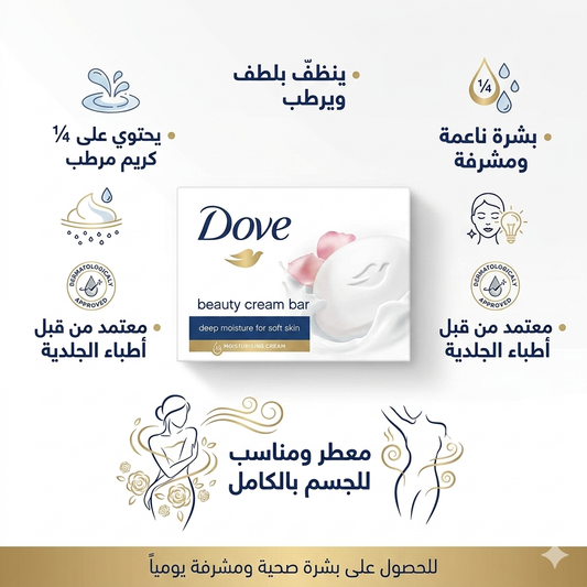 قالب صابون الجمال من دوف (Dove Beauty Cream Bar)