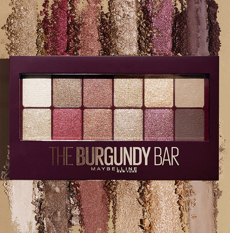 باليت ظلال عيون The Burgundy Bar من ماركة ميبيلين نيويورك