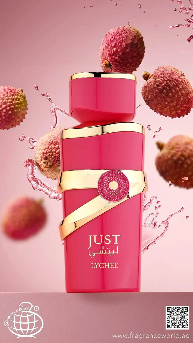 عطر جست ليتشي من فراجرانس وورلد، ماء عطر للجنسين، 100 مل - عطر فاخر